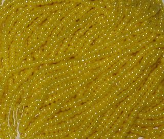 11 0 Hank Maize Yellow Luster Seed Beads
