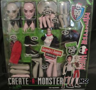 NIB Monster High Create A Monster Doll Gargoyle and Vampire Boys