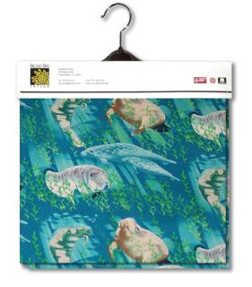 Fabric 2yds 54 in Wide 100% Cotton Material Unique Manatees Design