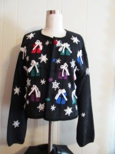 Womens by  Mandel Bay  Christmas Holiday Seasonal Sweater Size 8P