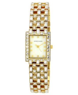 Anne Klein Watch, Womens Gold Tone Adjustable Bracelet 24x21mm AK