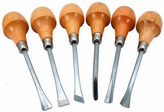 PC Wood Carving Knife Knives Chisel Set w Ball Handles