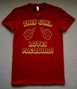 Manny Pacquiao T Shirt Womens Pacman Boxing Fight Tee