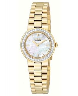 Citizen Watch, Womens Eco Drive Gold tone Stainless Steel Bracelet