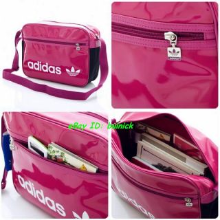 Adidas ADICOLOR Coated Airline Bag Pink White Shoulder