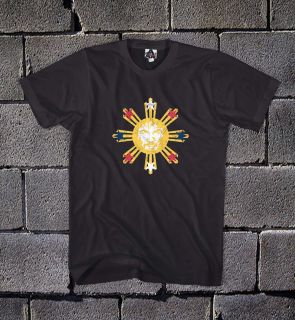 Manny Pacman Pacquiao Phillipine Sun Flag Boxing Cool Black T Shirt