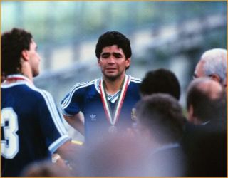 Argentina 1990 MARADONA Vintage EX Messi Retro Football Shirt s M L XL