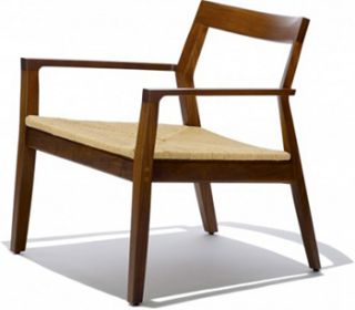 krusin lounge walnut woven seat designed by marc krusin 2011
