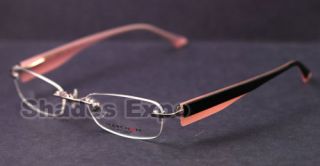 New Marchon Eyeglasses RX Mr 800 53 Pink Airlock 2 039