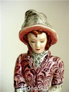 Art Deco RARE Goldscheider Myott Lady Figurine 1930S