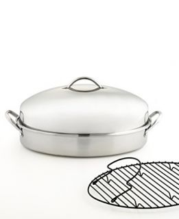 Martha Stewart Collection Stainless Steel Oval Roaster