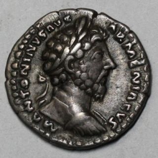 EX Empire Coins Marcus Aurelius RARE Cuirassed Bust Denarius Annona