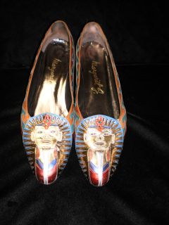 Margaret Jerrold (J.) Egyptian Motif Womens 9 1/2 Shoes/Low Pump  WoW