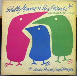 Shelly Manne His Friends LP VG C3525 Vinyl 1956 Record