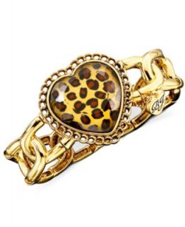 Betsey Johnson Bracelet, Leopard Heart   Fashion Jewelry   Jewelry