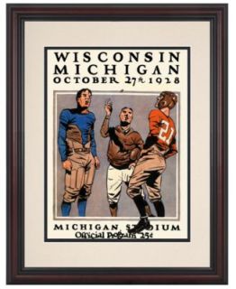 Mounted Memories Wall Art, Framed Michigan vs Wisconsin Football