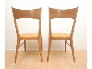 Set of six maple dining chairs by Paul McCobb for Calvin, Grand Rapids