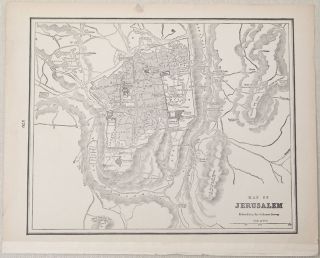 1880s Map Jerusalem from Ordnance Survey Asia Naples