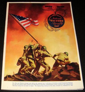 USMC 1947 Marine Corps League Victory Assembly Program Miami Iwo Jima