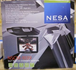 NESA Vision NSCM 1039 10 4 TFT LCD Overhead Flip Down