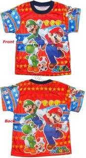 Super Mario Boys Kids T Shirt Age 1 3 Size 1