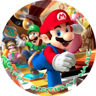 Super Mario Bros Galaxy Edible Image Cake Icing Topper
