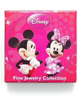 Disney Childrens Earrings, 14k Gold Mickey Cubic Zirconia Stud