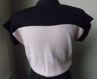 Vintage St John for  Classic Chic Color Block Knit Dress