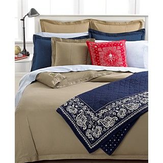 Lauren Ralph Lauren Bedding, University Bandana 18 Square Decorative