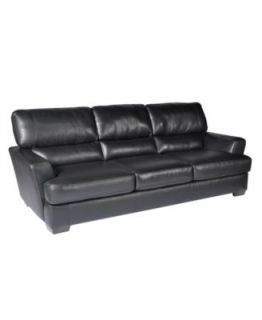 Luke Leather Sofa, 92W x 42D x 36H   furniture