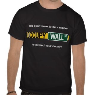 Occupy Wall Street   soldier Tees