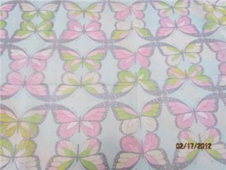Beautiful Large Vintage Vera Neumann Pastel Butterfly Silk Scarf