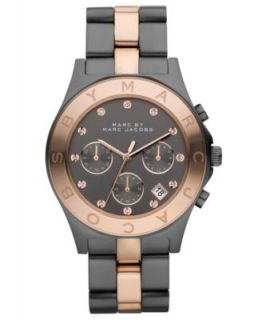 Marc by Marc Jacobs Watch, Chronograph Blade Two Tone Stainless Steel