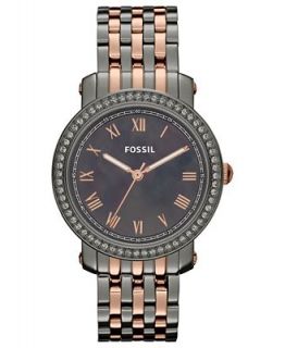Fossil Watch, Womens Emma Rose Gold and Gray Tone Stainless Steel