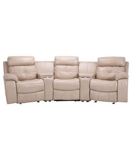 Chairs, 5 Piece Set (3 Recliners and 2 Consoles) 124W X 53D X 39H