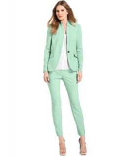 Vince Camuto Inverted Collar Blazer, Short Sleeve Top & Skinny Ankle
