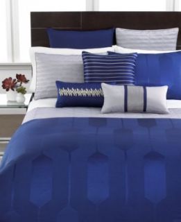 Hotel Collection Bedding, Links Cobalt Queen Duvet Cover   Bedding