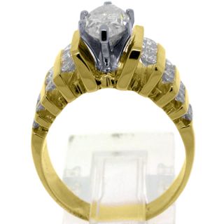 Carat Marquise Round Diamond Engagement Ring