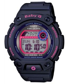 Baby G Watch, Womens Digital Tidegraph Navy Resin Strap 42x45mm