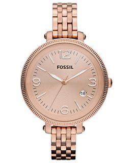 Fossil Watch, Womens Heather Rose Gold Tone Stainless Steel Bracelet