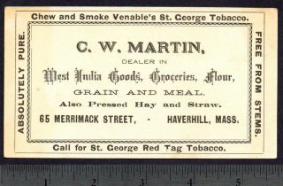 Reverse    Advertising    C.W. Martin, 65 Merrimack Street