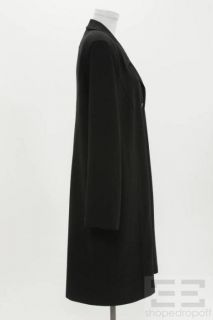 Marina Rinaldi Black Button Front Tonal Stitched Jacket Size 25