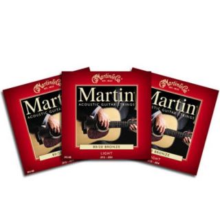 Pack Set Martin Light Acoustic Guitar Strings M140 Free Peg Winder