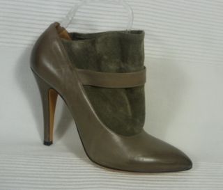 Maison Martin Margiela 22 Grey Leather Suede Ankle Shoe Boots 38 5 UK