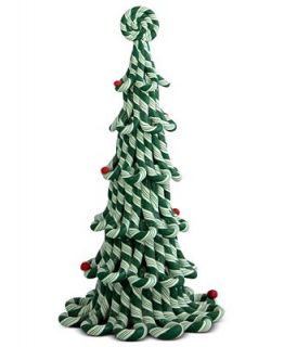 Byers Choice Collectible Figurines, Green Candy Cane Christmas Tree