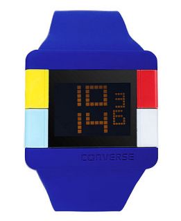 Converse Watch, Unisex Digital High Score Royal Blue Silicone Strap