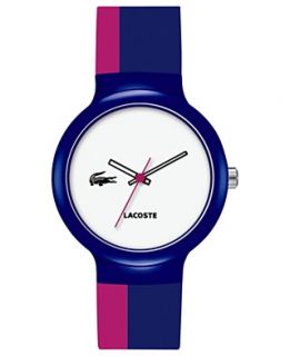 Lacoste Watch, Unisex Goa Blue and Pink Silicone Strap 40mm 2020041