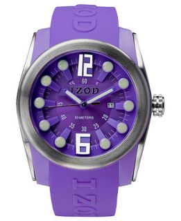 Izod Watch, Unisex Sport Purple Rubber Strap 48mm IZS1 8PURPLE   All