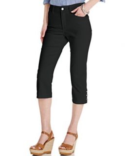 Not Your Daughters Jeans, Cecilia Skinny Capris, Overdye Black Wash