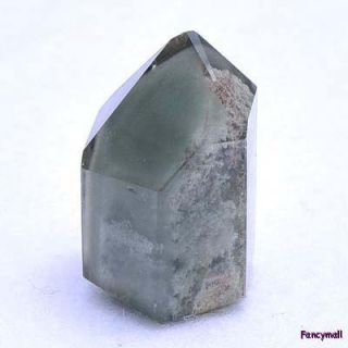 31mm Triangle Mark Green Phantom Quartz Pendulum Healing Point Mineral